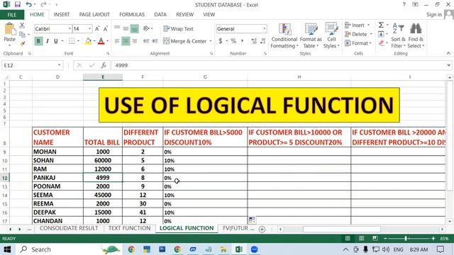 Use of Logical Function in MS Excel | GIT Education смотреть онлайн