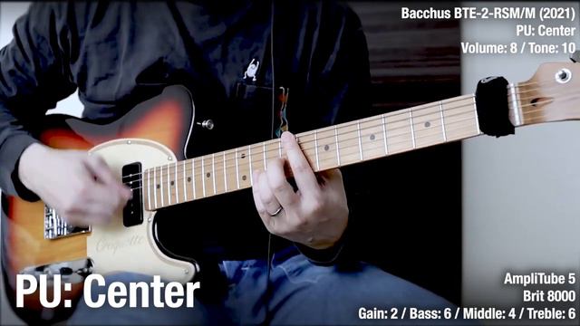 Bacchus BTE-2-RSM/M Sound Review Rhythm Strumming (No Talking)