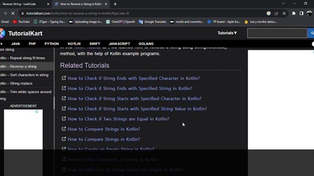 LeetCode reverse string 'Kotlin' || شرح بالعربي смотреть онлайн