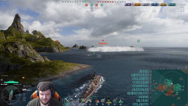 ЗАМАНИЛ В ЛОВУШКУ НА ЦЕНТРЕ🔥JINAN - World of Warships смотреть онлайн
