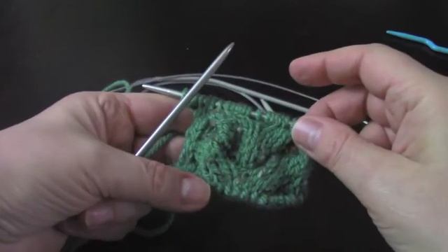 Вязаный ободок/ повязка спицами. смотреть онлайн