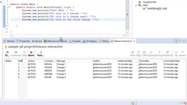 Perform Interactive Rebase with Eclipse IDE смотреть онлайн