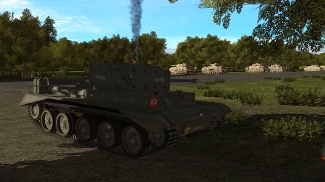 40 CROMWELL IV vs 20 PANZER IV - SIMULATION - Combat Mission Battle For Normandy смотреть онлайн