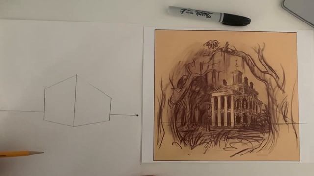 How to Draw Disneyland’s Haunted Mansion смотреть онлайн