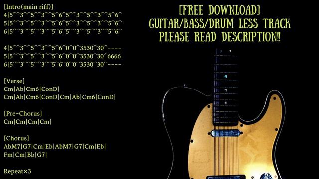 Alternative Metal Backing Track in C minor (Drop C) смотреть онлайн