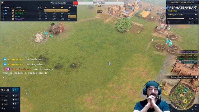 AOE4 2v2 TURNUVASI 1.Maç (E-Mudi) X (Rasny-Ycsk) | Age of Empires 4 | TÜRKÇE | 2021 смотреть онлайн