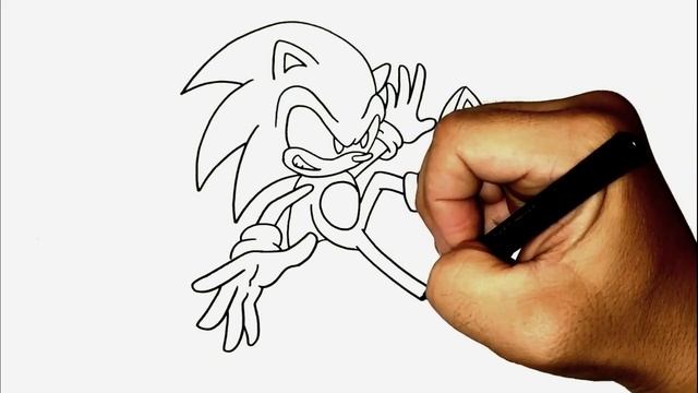 How to draw SONIC THE HEDGEHOG run jump dodge смотреть онлайн