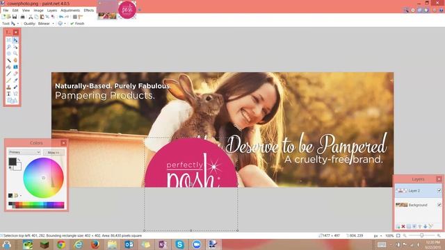Adding logo and text to an image with Paint.net смотреть онлайн