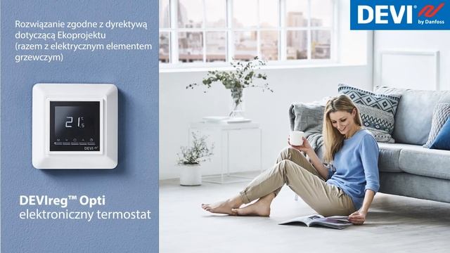 DEVIreg Opti termostat do zarządzania elektrycznym ogrzewaniem podłogowym смотреть онлайн