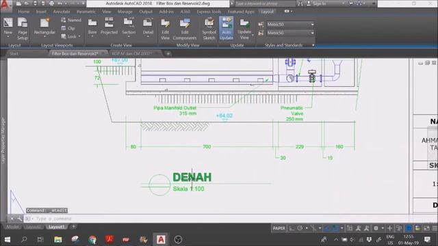 Cara Plot Gambar di AutoCAD menggunakan FItur Layout смотреть онлайн