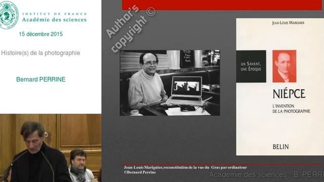 Conférence - B. PERRINE - Histoire(s) de la photographie - Académie des sciences смотреть онлайн