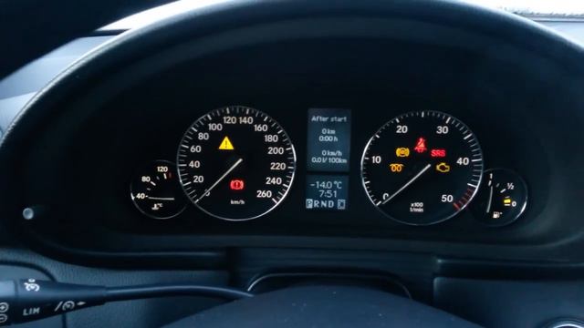 Mercedes C220 W203 Cold Start -14°