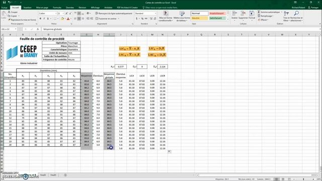 Cartes de contrôle avec Excel смотреть онлайн