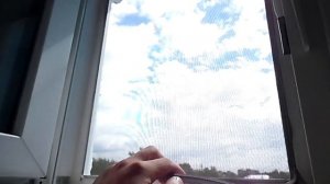 Самодельная москитная сетка на форточку пластикового окна