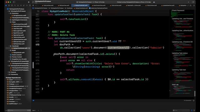 PART #6 To-Do App SwiftUI & Firebase & Firestore & Delete Data. смотреть онлайн
