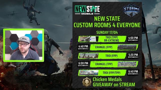 My First ever Custom Rooms at New State Mobile ! смотреть онлайн