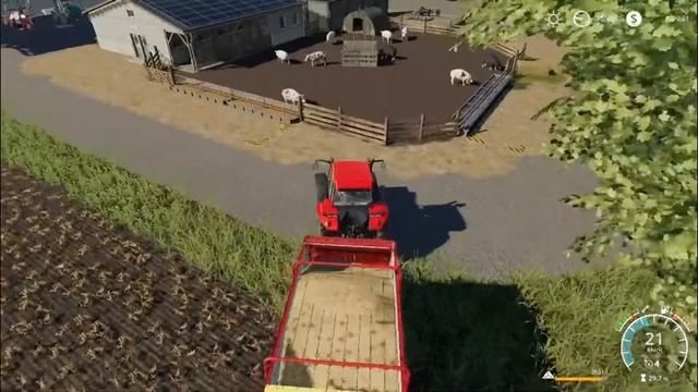 Farming Simulator 19 Сельхоз работы на благо наших поросят №20 смотреть онлайн
