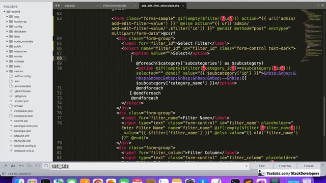 Laravel 9 Part #72 | Product Filter (VI) | Dynamic Product Filter | Add Filters Columns from Admin смотреть онлайн