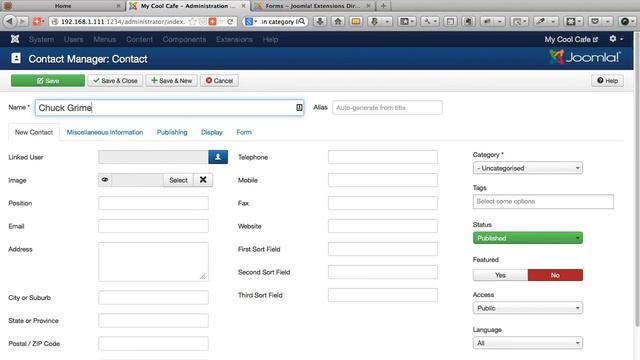 Joomla 3 Contact Forms смотреть онлайн