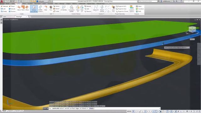 Rear Bumper variation - Autocad 2019 Training - Surfaces смотреть онлайн