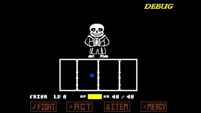 Undertale Hardmode Early Genocide Sans Fight [DEBUG MODE] смотреть онлайн