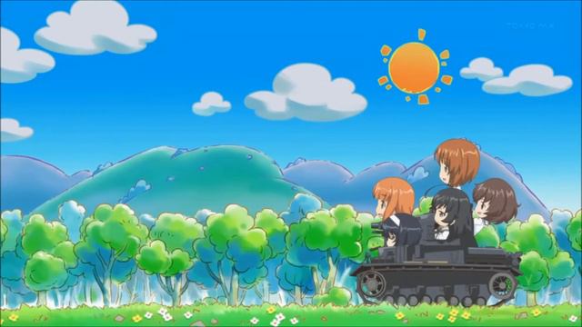 Girls und Panzer - 「M4 Sherman Medium Tank A GO!GO!」 【OST】 смотреть онлайн