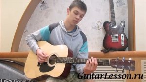 Deep Purple - Smoke on the water (акустика) (Аккорды, видео урок)