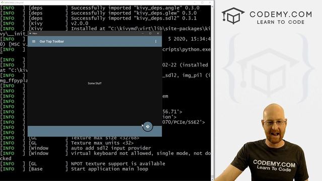 Create A Bottom Bar Button with KivyMD - Python Kivy GUI Tutorial #45 смотреть онлайн