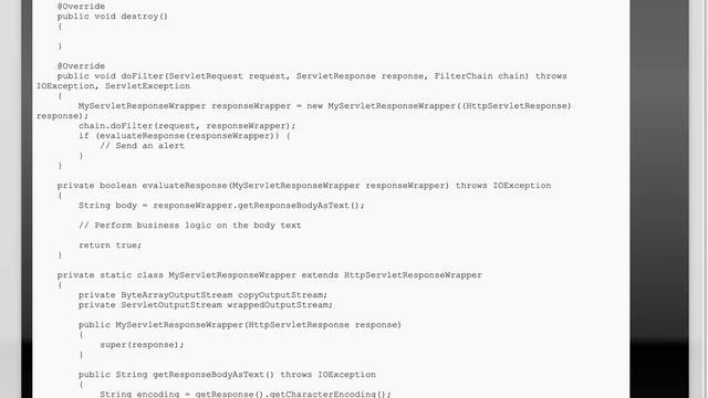 Servlet filter "proxy" that only acts on response from remote endpoint смотреть онлайн
