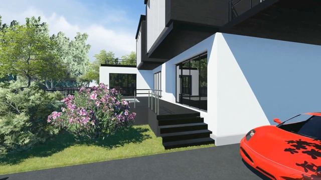 Revit + Lumion Дом Хайтек смотреть онлайн