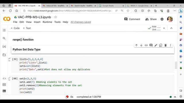 Python Programming for Beginners: Module-3 | Lecture-3. Data Types - List, Set Data Type &Dictionar смотреть онлайн