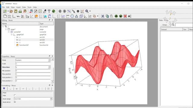 3D surface plots in Veusz смотреть онлайн