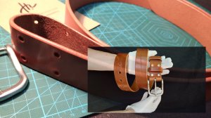 Шаг 3. Обработка торцов | Ремень из натуральной кожи своими руками, модель Icebreaker