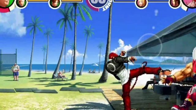 The King of Fighters XI (PlayStation 2) Arcade Play as Kusanagi-Yagami Team смотреть онлайн
