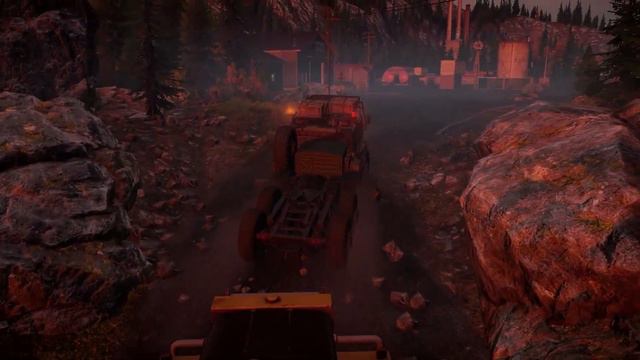 Semi-truck with full cargo had brake failure and wreaked! - SnowRunner - Recovery gameplay смотреть онлайн