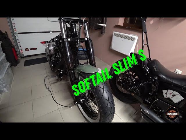 Гараж...Продолжаю собирать Softail Slim S. смотреть онлайн