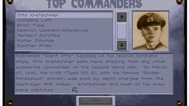 Aces Of The Deep (DOS) смотреть онлайн