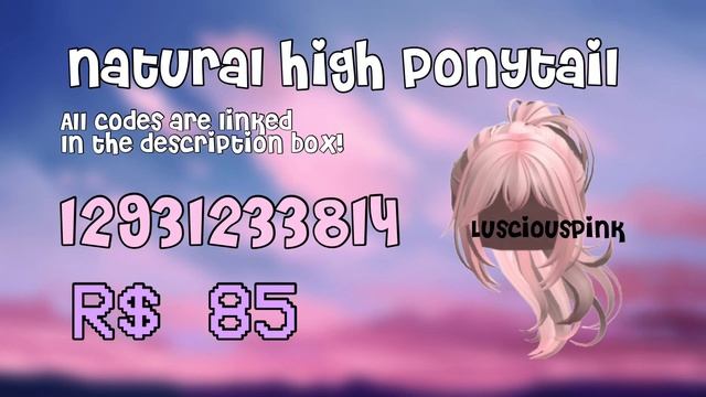 AESTHETIC PINK HAIR CODES FOR ROBLOX/BLOXBURG/BROOKHAVEN смотреть онлайн