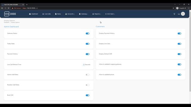 Bulk CDR Search VOS3000 Web V3 0 смотреть онлайн