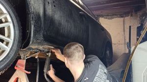 Ремонт замятого порога ford mondeo 4