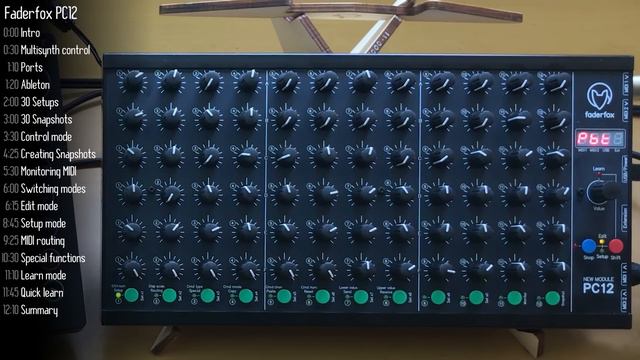 72 knobs, 12 buttons, 30 setups and snapshots: Faderfox's innovative PC12 MIDI controller смотреть онлайн