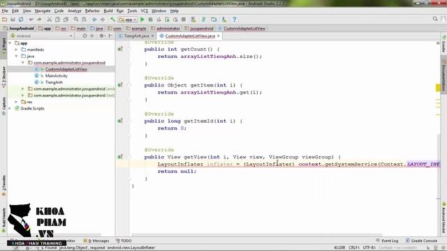 Lập trình Android - Jsoup - Bài 2: Custom dòng listview смотреть онлайн