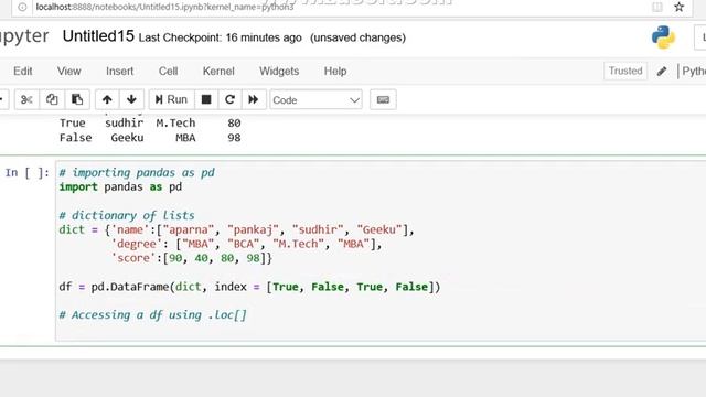 Grade 12 IP Boolean Indexing in Pandas 17 04 2020 смотреть онлайн