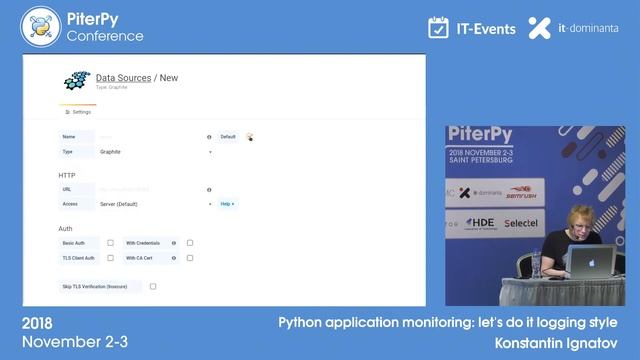[ENG] Konstantin Ignatov: "Python application monitoring: let's do it logging style" / #PiterPy смотреть онлайн