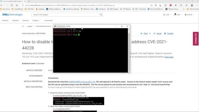 Apache Log4j - Disable Log4j lookups in Data Protection Search to address CVE-2021-44228 смотреть онлайн