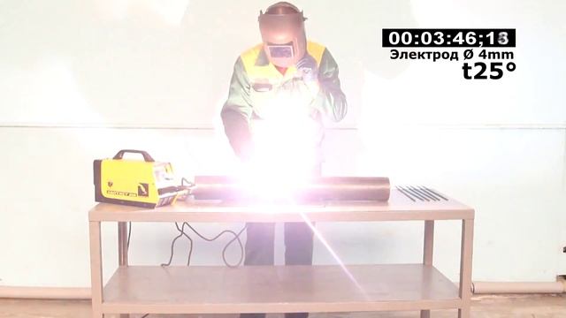 Сварочный Инвертор Contact тест на ПВ (Продолжительность Включения) смотреть онлайн