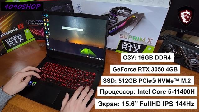 MSI GF63 Thin 11UC | Obzor noutbuk i5 11400H ram 16gb RTX 3050 15.6 144Hz 512gb ssd Gaming LAPTOP смотреть онлайн