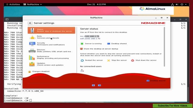 How To Install Nomachine RDP on AlmaLinux 8 смотреть онлайн