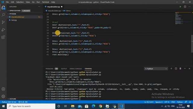 #08 Calculator in tkinter python (Design) смотреть онлайн