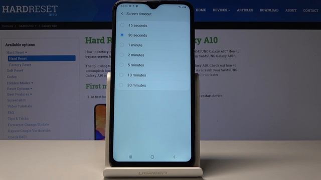 How to Change Screen Timeout in SAMSUNG Galaxy A10 - Change Sleep Time смотреть онлайн